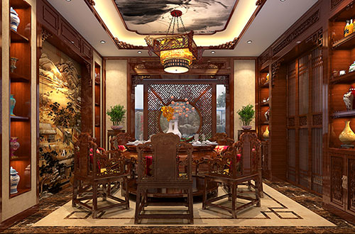北屯温馨雅致的古典中式家庭装修设计效果图